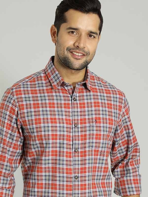 Indian Terrain Men Checkered Multicolor Shirt